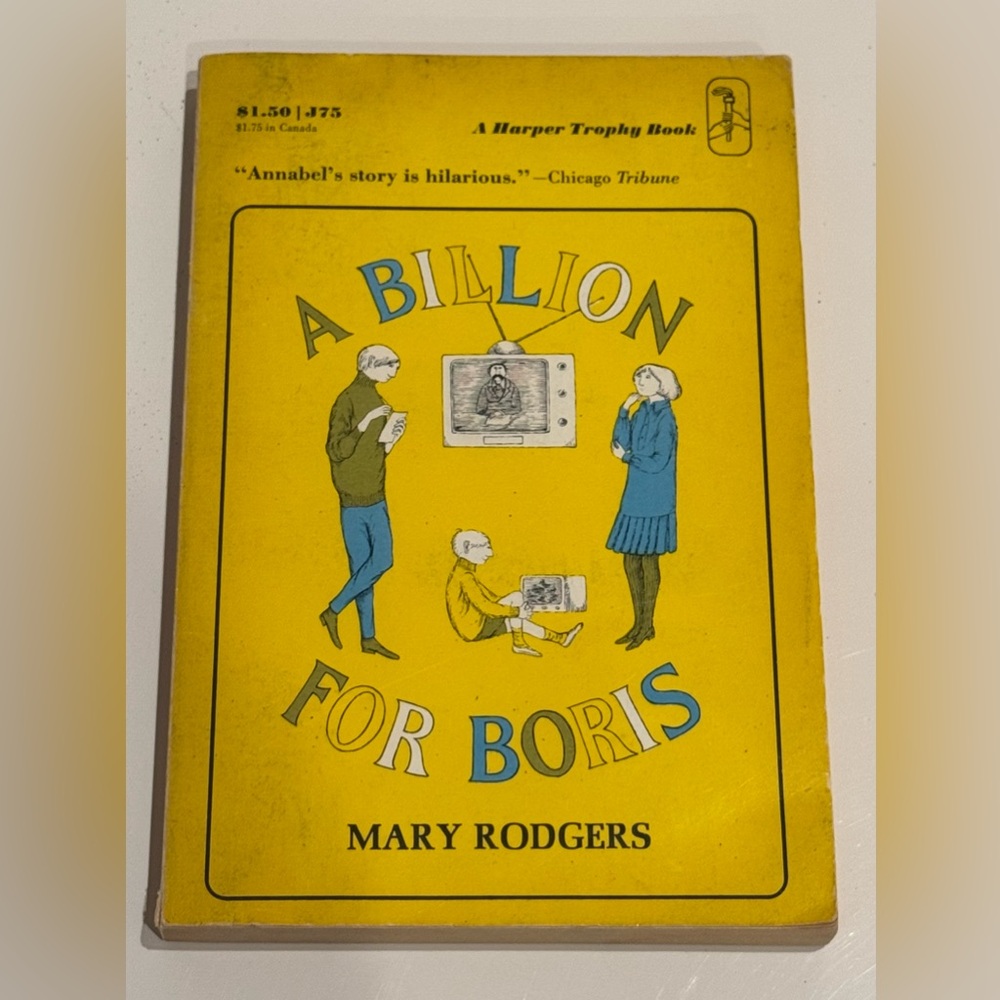 Vintage A Billion For Boris by Mary Rodgers - Freaky Friday sequel Edward Gorey